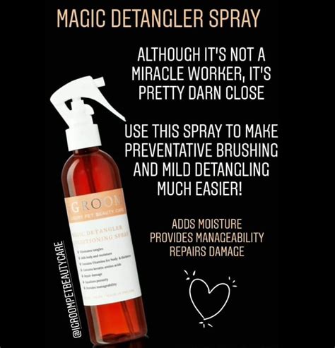 How Igroom magic detangler spray can help prevent matting and breakage